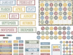 Classroom Cottage Calendar Bulletin Board Set
