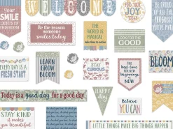 Classroom Cottage Motivational Bulletin Board Set