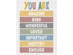 Classroom Cottage You Are Enough Poster