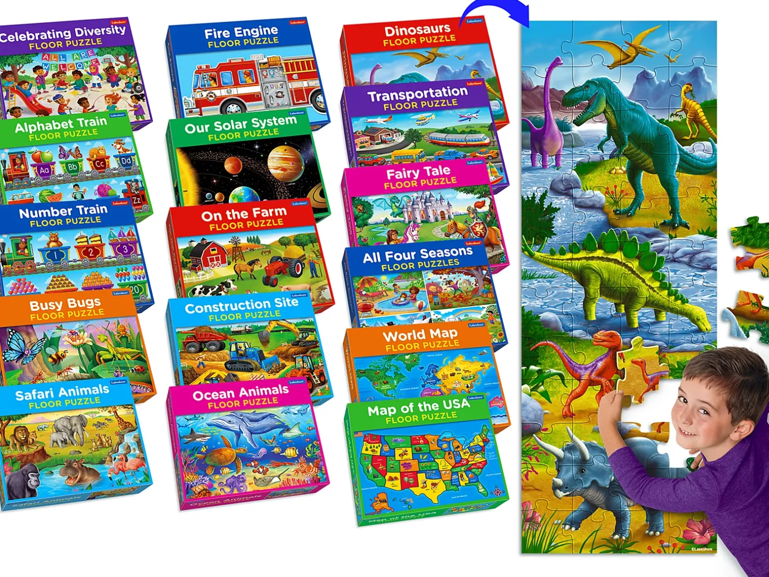 Classroom Floor Puzzles - Complete Set