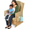 Classroom-Safe Glider Rocker - Natural Vinyl
