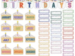 Color Crush Birthday Bulletin Board Set