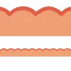 Color Crush Orange Scalloped Border