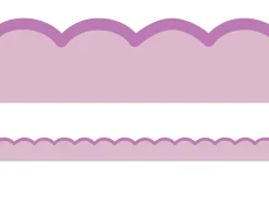 Color Crush Purple Scalloped Border