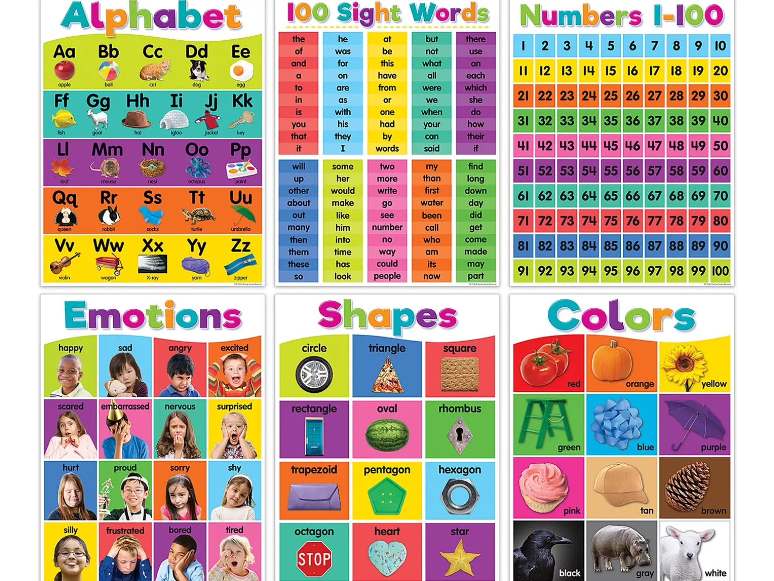 Colorful Basics Poster Pack