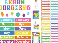 Colorful Birthday Bulletin Board Set