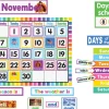 Colorful Calendar Bulletin Board Set