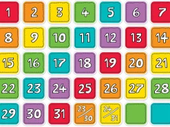 Colorful Calendar Mini Accents