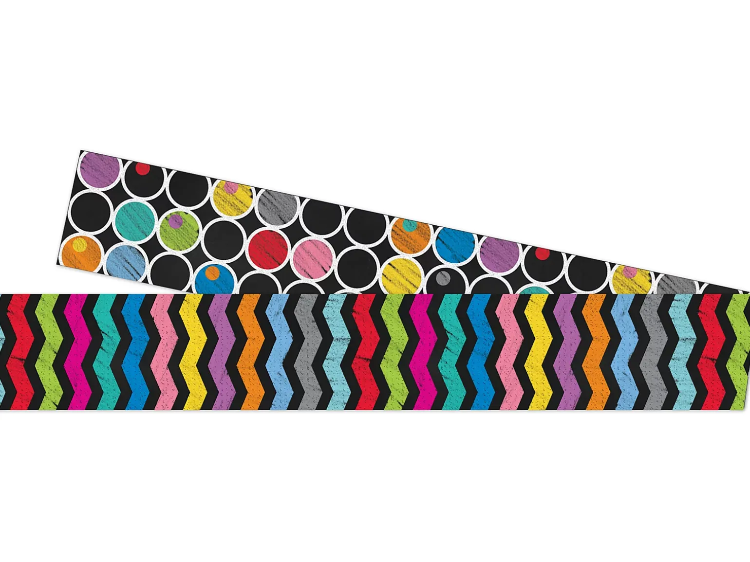 Colorful Chalkboard Double-Sided Border