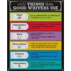 Colorful Chalkboard: Things Good Writers Use Reference Poster