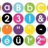 Colorful Circle 3" Punch-Out Letters
