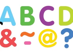 Colorful Classic 2" Magnetic Punch-Out Letters