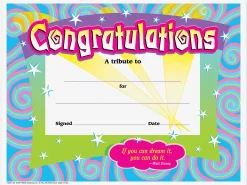 Colorful Congratulations Awards