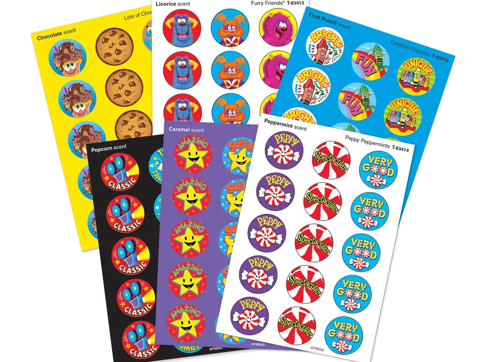 Colorful Favorites Scented Stickers - Variety Pack