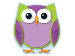 Colorful Owl Double-Sided Mini Accents
