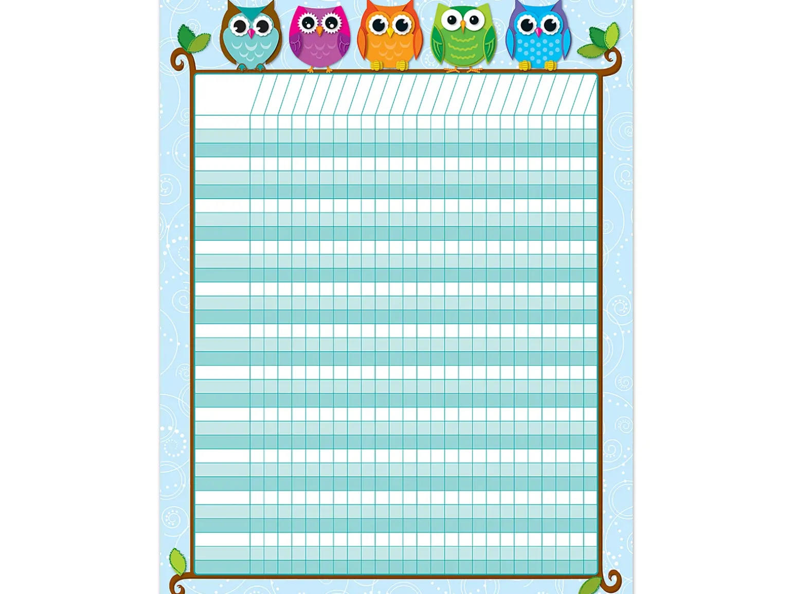 Colorful Owl Incentive Chart