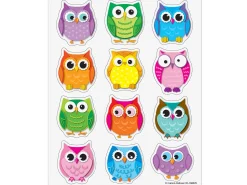 Colorful Owl Stickers