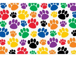 Colorful Paw Prints Postcards