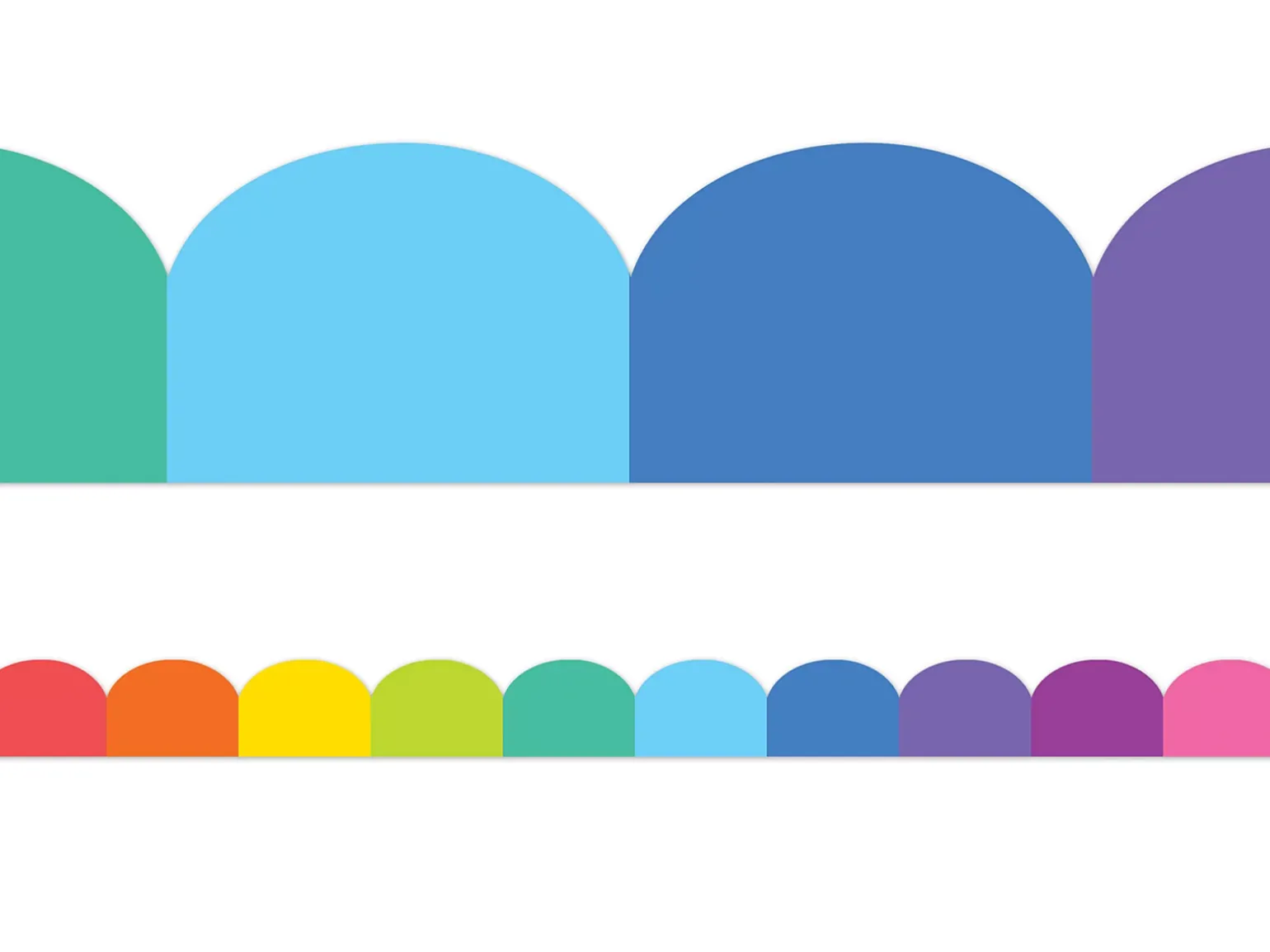 Colorful Scalloped Border