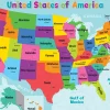 Colorful U.S.A. Poster