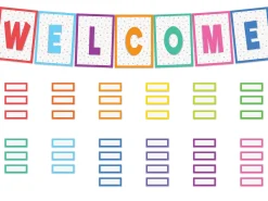 Colorful Welcome Bulletin Board Set