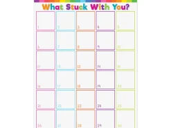 Colorful What Stuck with You Poster