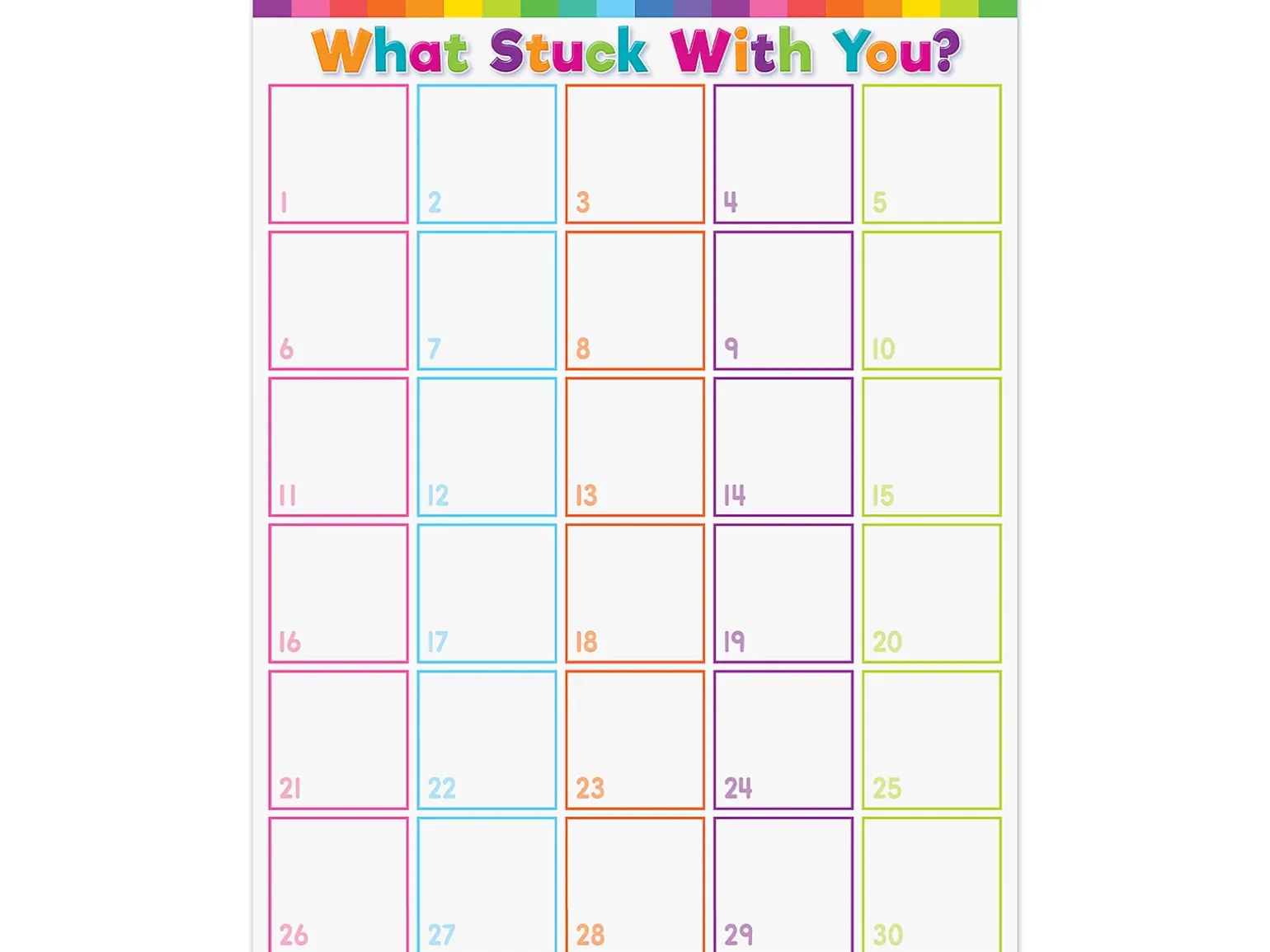 Colorful What Stuck with You Poster