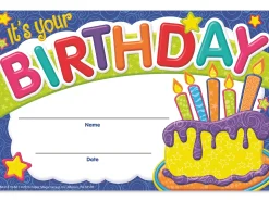 Color My World Birthday Certificates