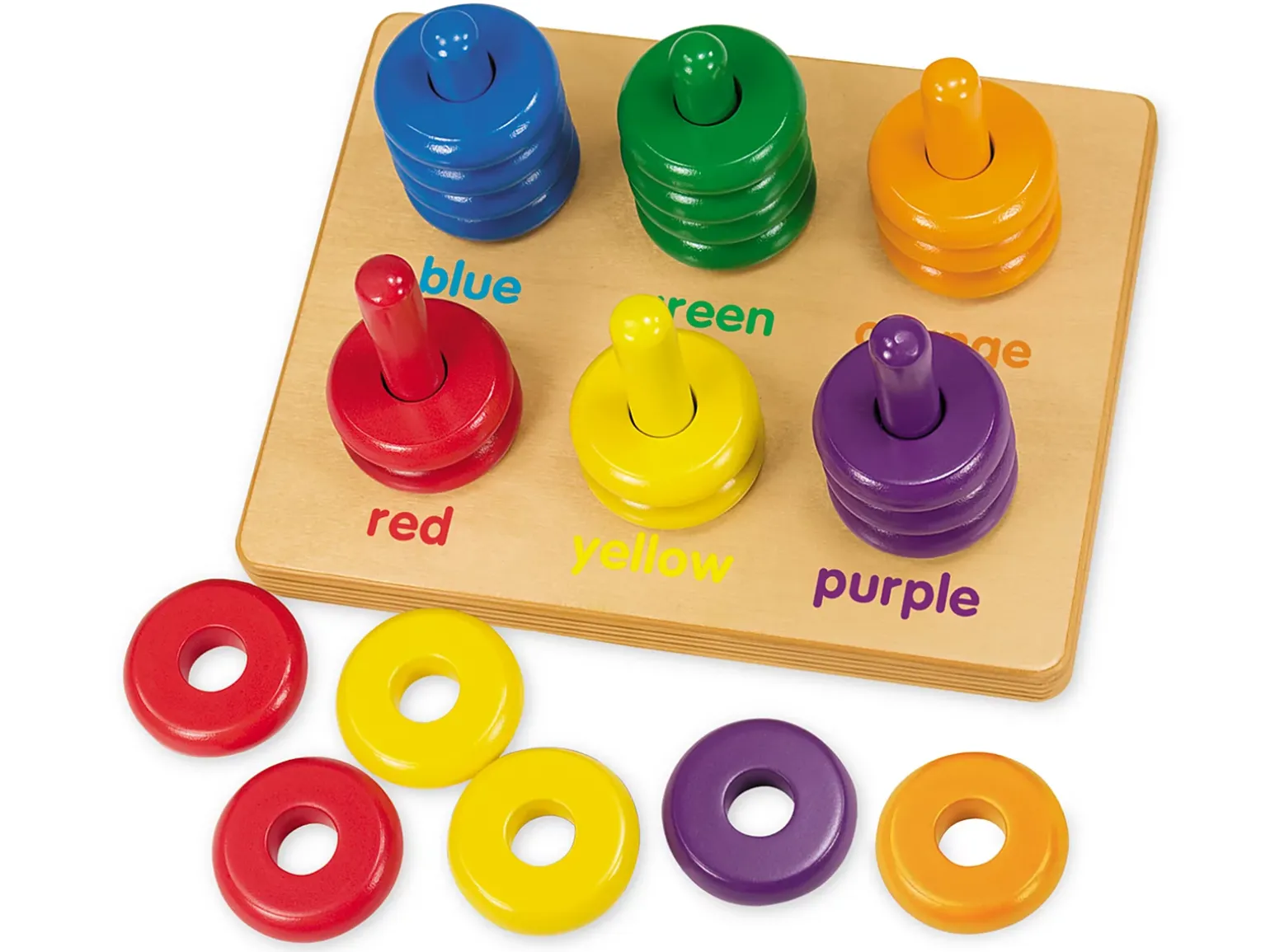 Color Rings Sorting Board