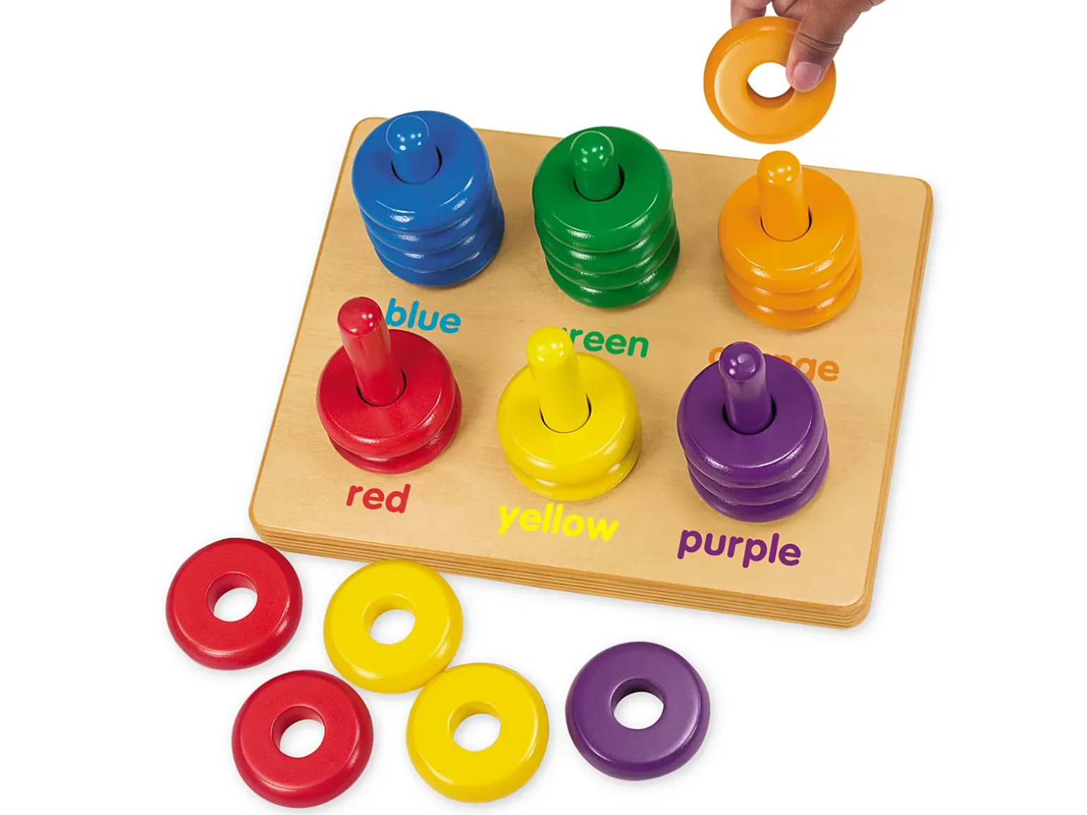 Color Rings Sorting Board