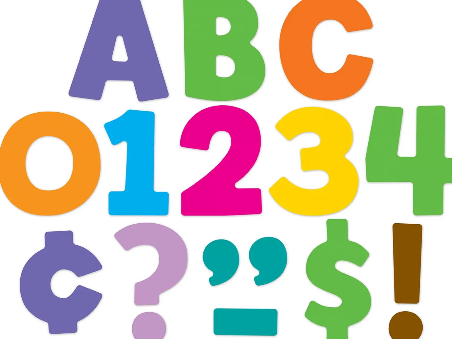 Color Splash 3" Punch-Out Letters