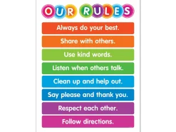 Color Your Classroom Class Rules Poster
