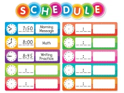 Color Your Classroom Class Schedule Bulletin Board Set