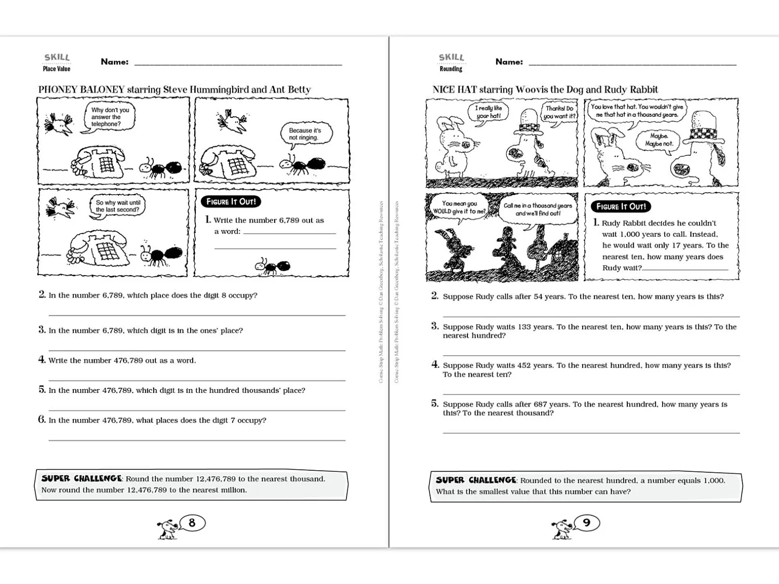 Comic-Strip Math Workbook