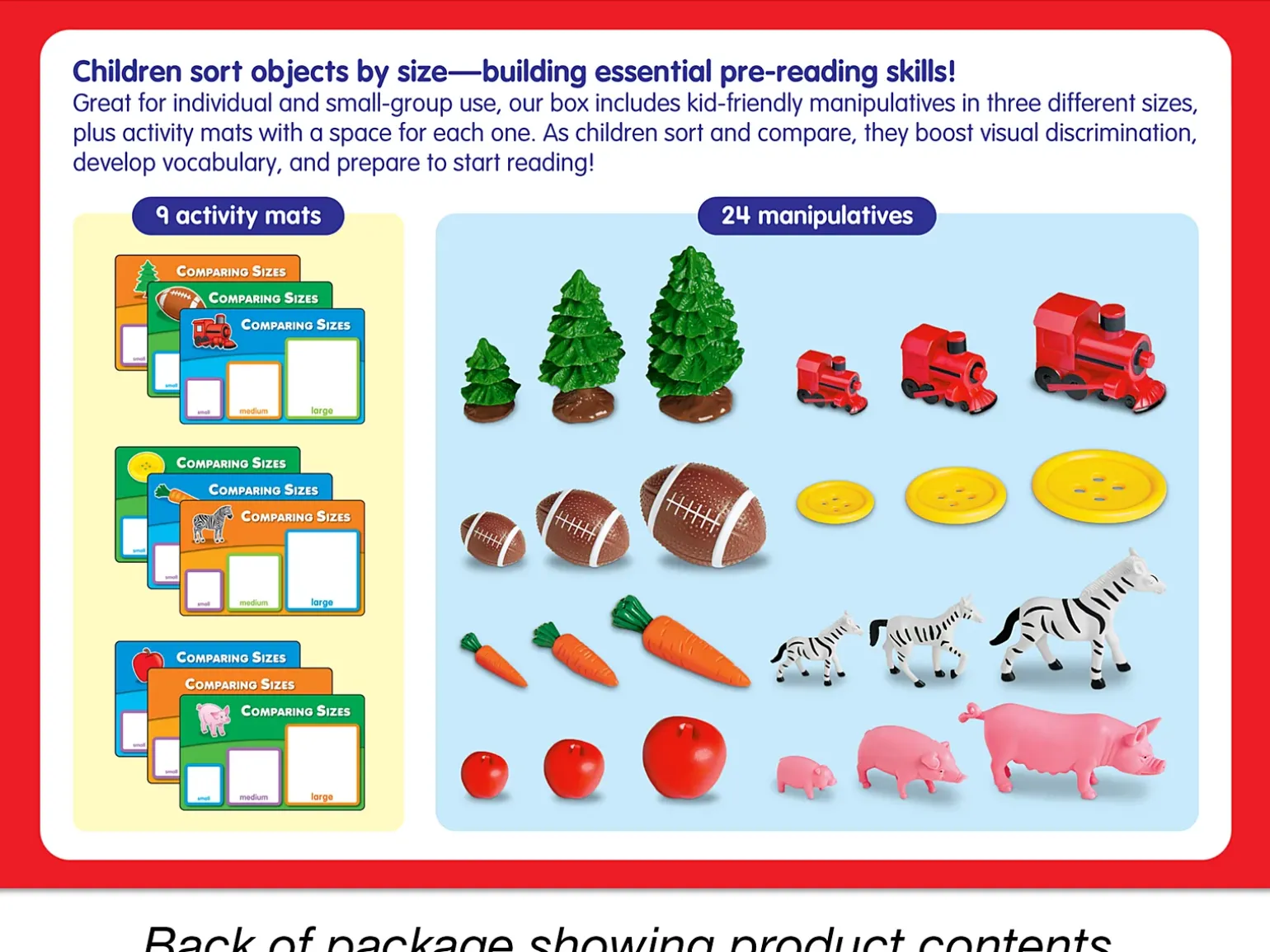 Comparing Sizes Activity Box