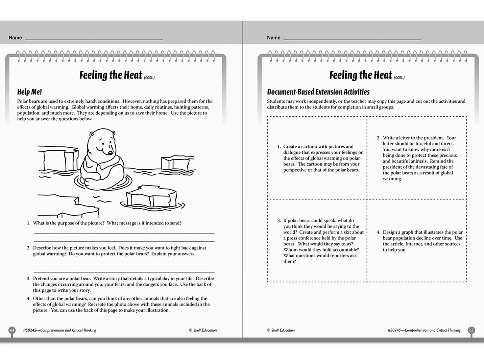 Comprehension and Critical Thinking Workbook - Gr. 5