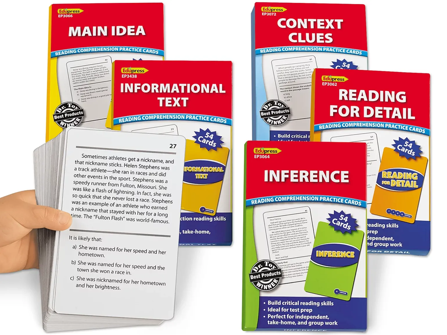 Comprehension Skills Practice Cards - Gr. 3-5
