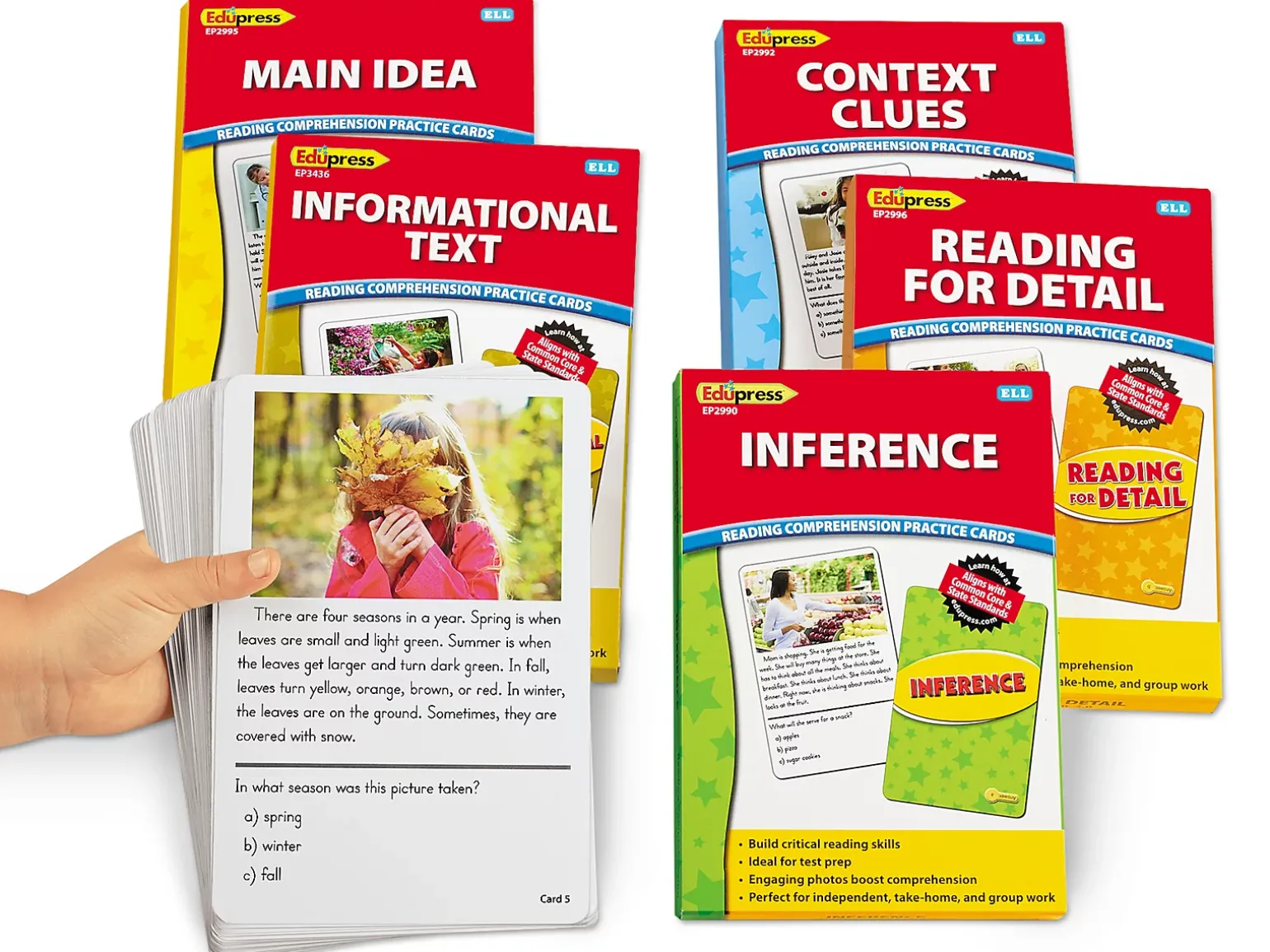 Comprehension Skills Practice Cards - Gr. 1-2