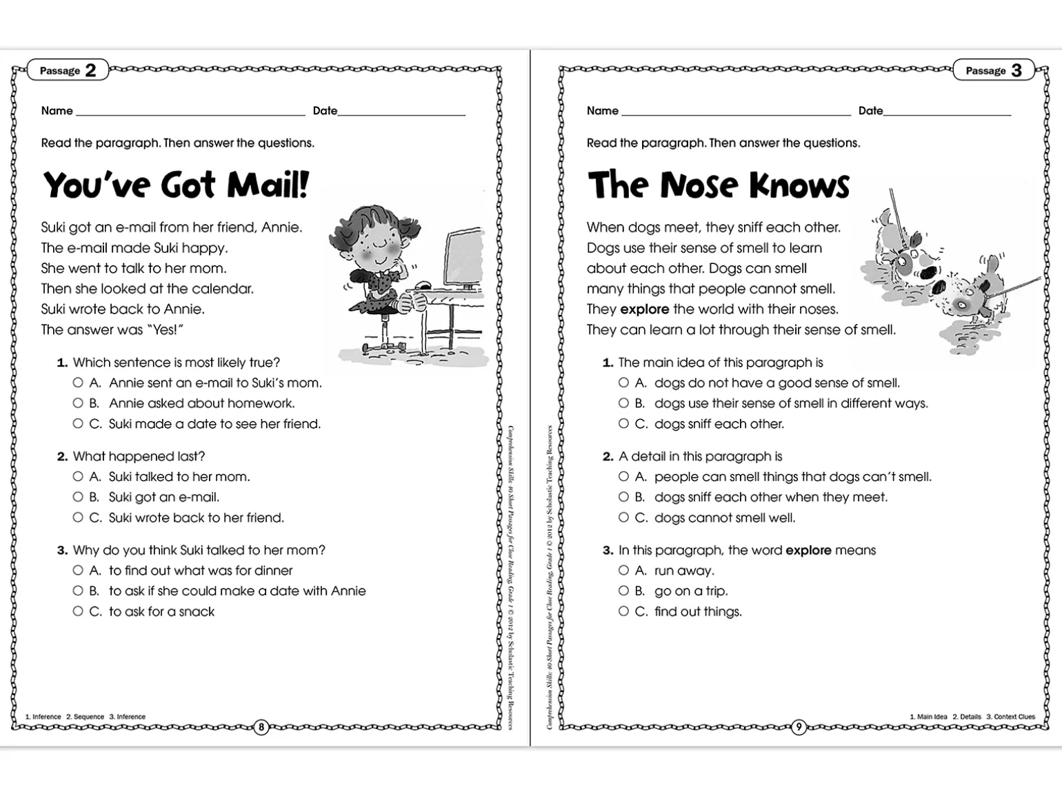Comprehension Skills Workbook - Gr. 1