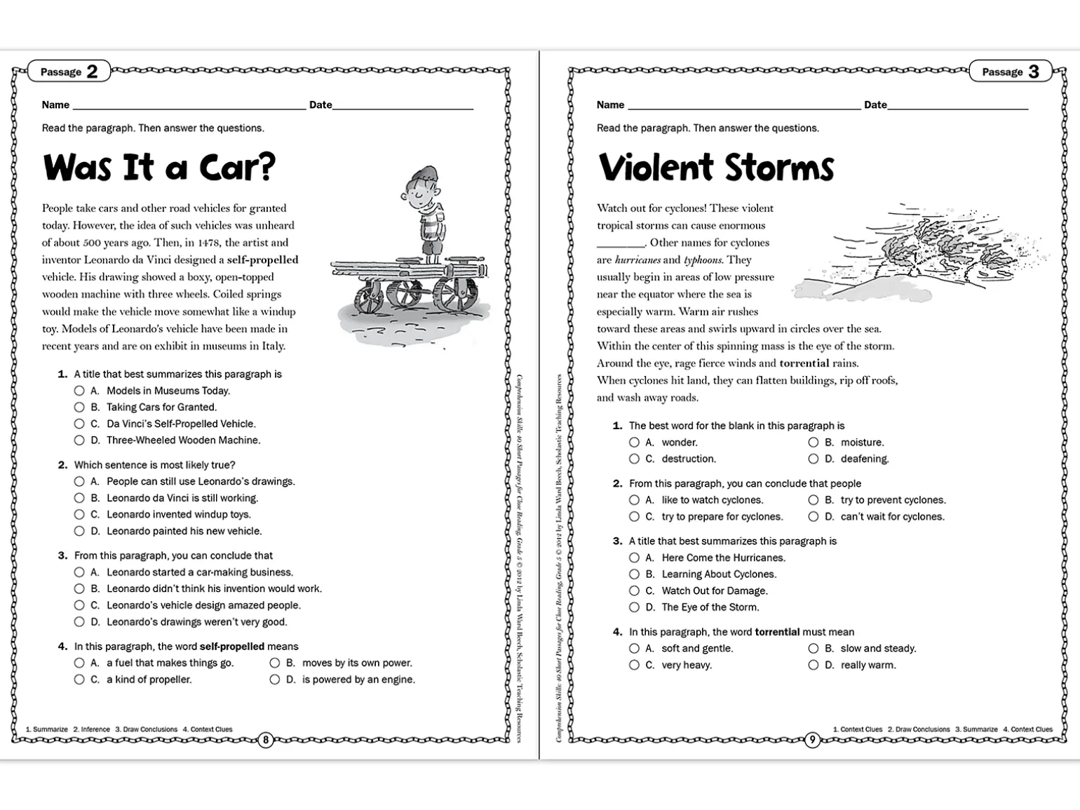 Comprehension Skills Workbook - Gr. 5