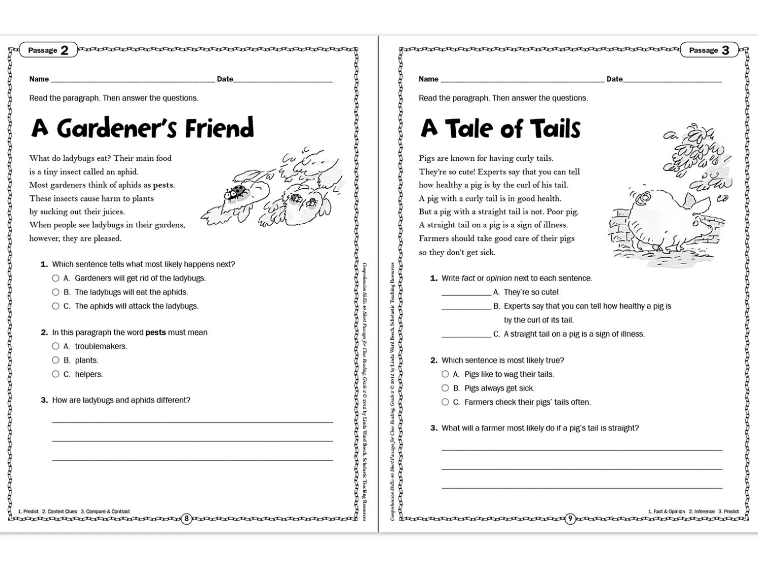 Comprehension Skills Workbook - Gr. 2