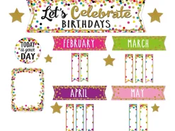 Confetti Birthday Bulletin Board Set
