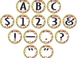 Confetti Circle 3 1/2" Punch-Out Letters