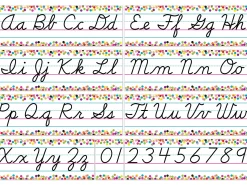 Confetti Cursive Bulletin Board Set