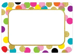 Confetti Name Tags
