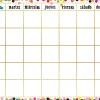 Confetti Spanish Classroom Calendar