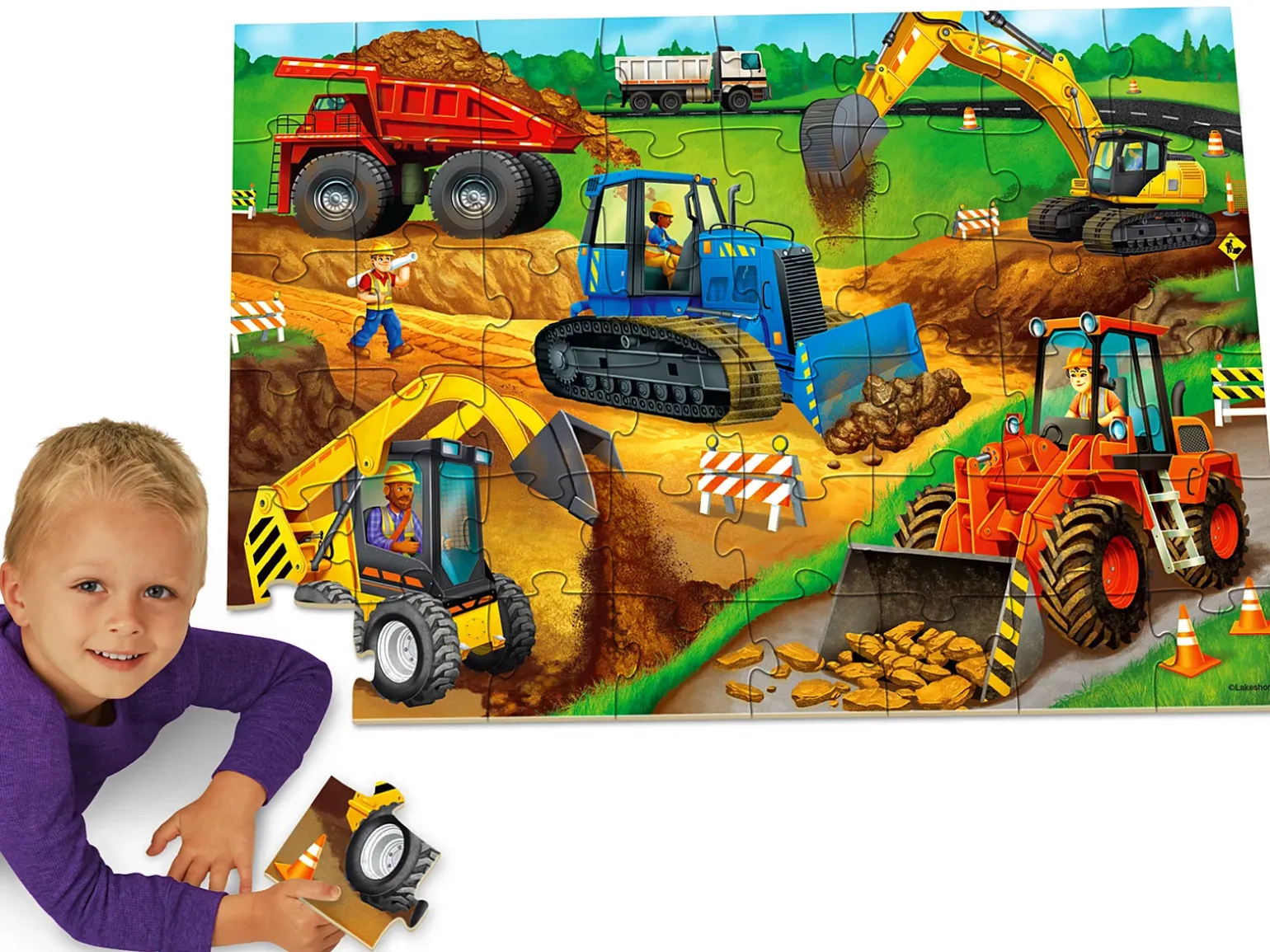 Construction Site Floor Puzzle