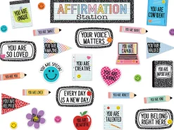 Cool for School Affirmation Station Bulletin Board Set