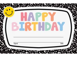 Cool for School Birthday Certificates