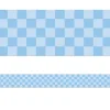 Cool for School Blue Checkered Border
